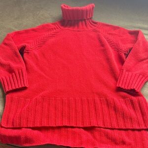 Barbour Red Turtleneck Sweater